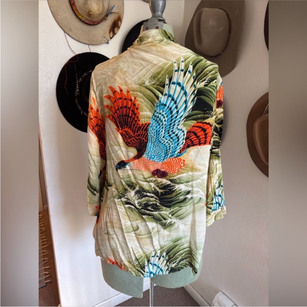 All Saints Multicolor Print Kimono carina swoop